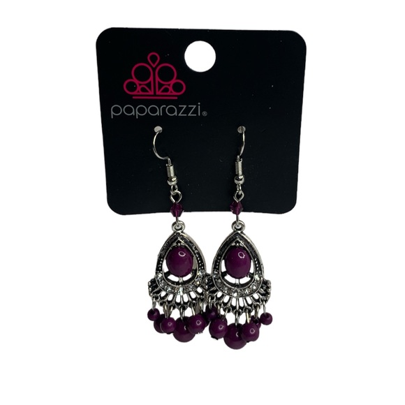 Floating On HEIR Purple Earrings - Picture 2 of 6